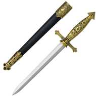  Sword  With  Black  Scabbard  And  Straight  Blade