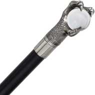  Claw  Clasping  Crystal  Ball  Cane  -  Decorative  Use  Only