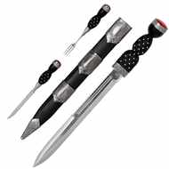  Knife  And  Fork  Officers  Dirks  With  Red  Stones