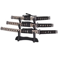  Set  Of  Three  Snakeskin  Samurai  Sword  Letter  Openers