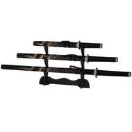 BLACK CARVED DRAGON SAMURAI SET