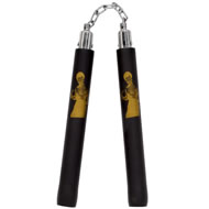 BLACK BRUCE LEE PRACTICE NUNCHUCKS