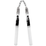 WHITE BRUCE LEE ACYRILLIC NUNCHUCKS SPECIAL OFFER