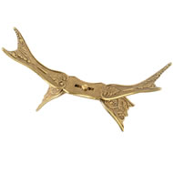  Desk  Gun  Holder  Brass