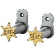  Sheriff  Star  Badge  Hanger