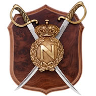 PLAQUE WITH SHIELD & 2 SWORDS XX