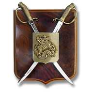  Two  Sword  Sheild  Wall  Plaque