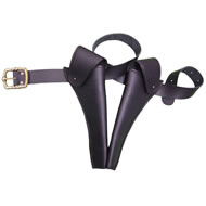  Leather  Cartridge  Belt  For  2  Revolvers