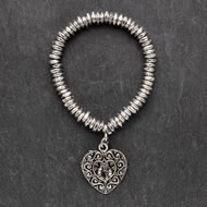 Medium Antique Silver Stretch Wrist Pendant Medium Antique Silver Stretch Wrist Pendant