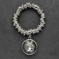 Medium Antique Silver Stretch Wrist Pendant Medium Antique Silver Stretch Wrist Pendant