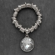 Medium Antique Silver Stretch Wrist Pendant Medium Antique Silver Stretch Wrist Pendant