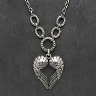  Short  Antique  Silver  Necklace  &  Pendant    Xx  Sale  Xx