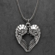  Short  Antique  Silver  Necklace  &  Pendant