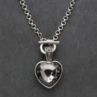  Short  Antique  Silver  Necklace  &  Pendant    Xx  Sale  Xx