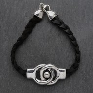  Plaid  Leather  Loop  Bracelet