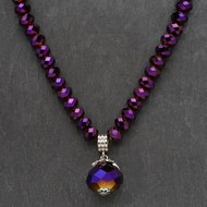  Purple  Beaded  Necklace