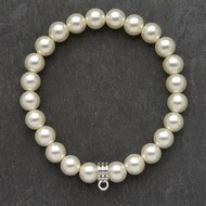  Cream  Pearl  Charm  Bracelet