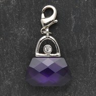  Purple  Gem  Handbag  Charm