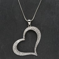  Abstract  Heart  Necklace