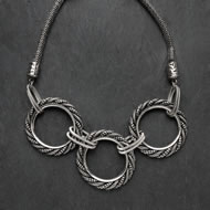  Short  Antique  Silver  Necklace    Xx  Sale  Xx