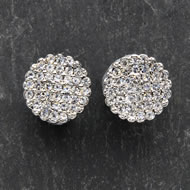  Silver  Crystal  Earrings