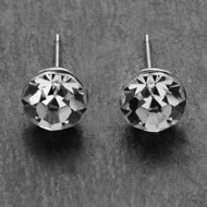  Silver  Clear  Crystal  Earrings