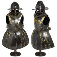 BLACK PIKE MAN ARMOUR WITH STAND SPECIAL OFFER