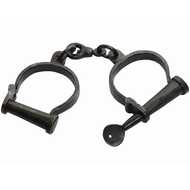  Pair  Of  Black  Handcuffs  Adjustable