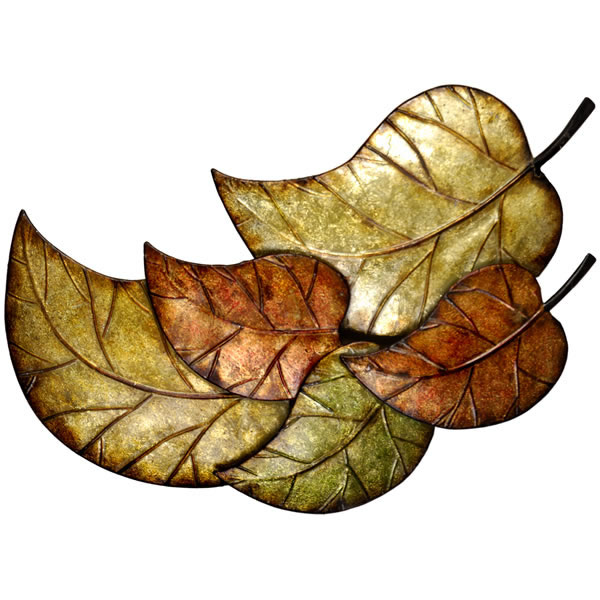  Metal  Leaves  Wall  Art  -  Special  Offer  -  Ex  Catalogue  Line