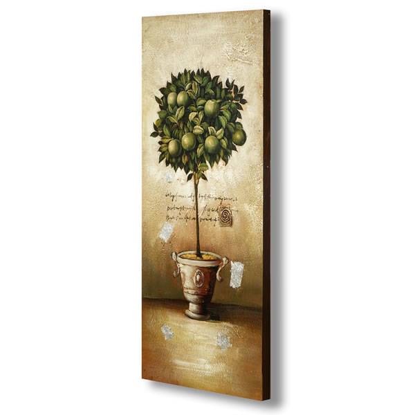  Hand  Painted  Topiary  Green  Canvas  Special  Offer  Ex  Cat