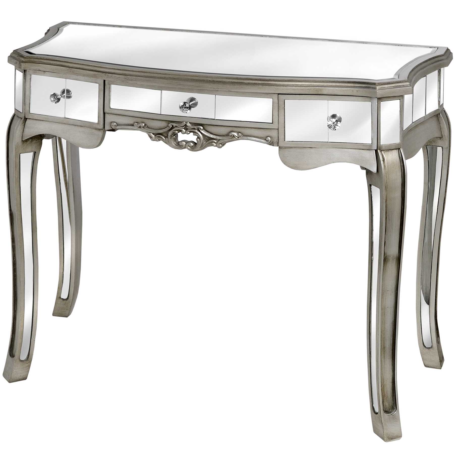 Argente Mirrored Dressing Table From Hill Interiors Argente Mirrored Dressing Table