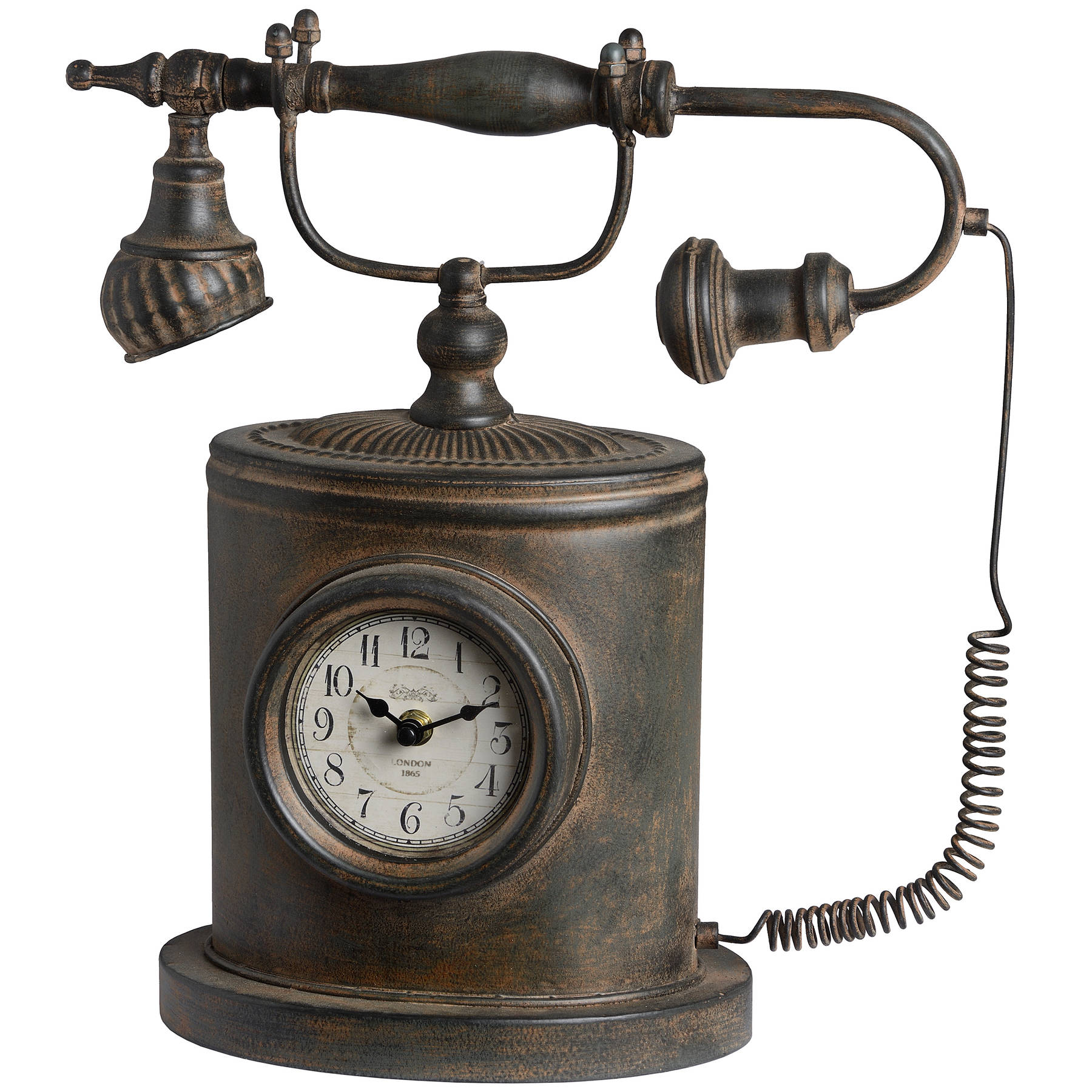 antique telephone clock From Hill Interiors