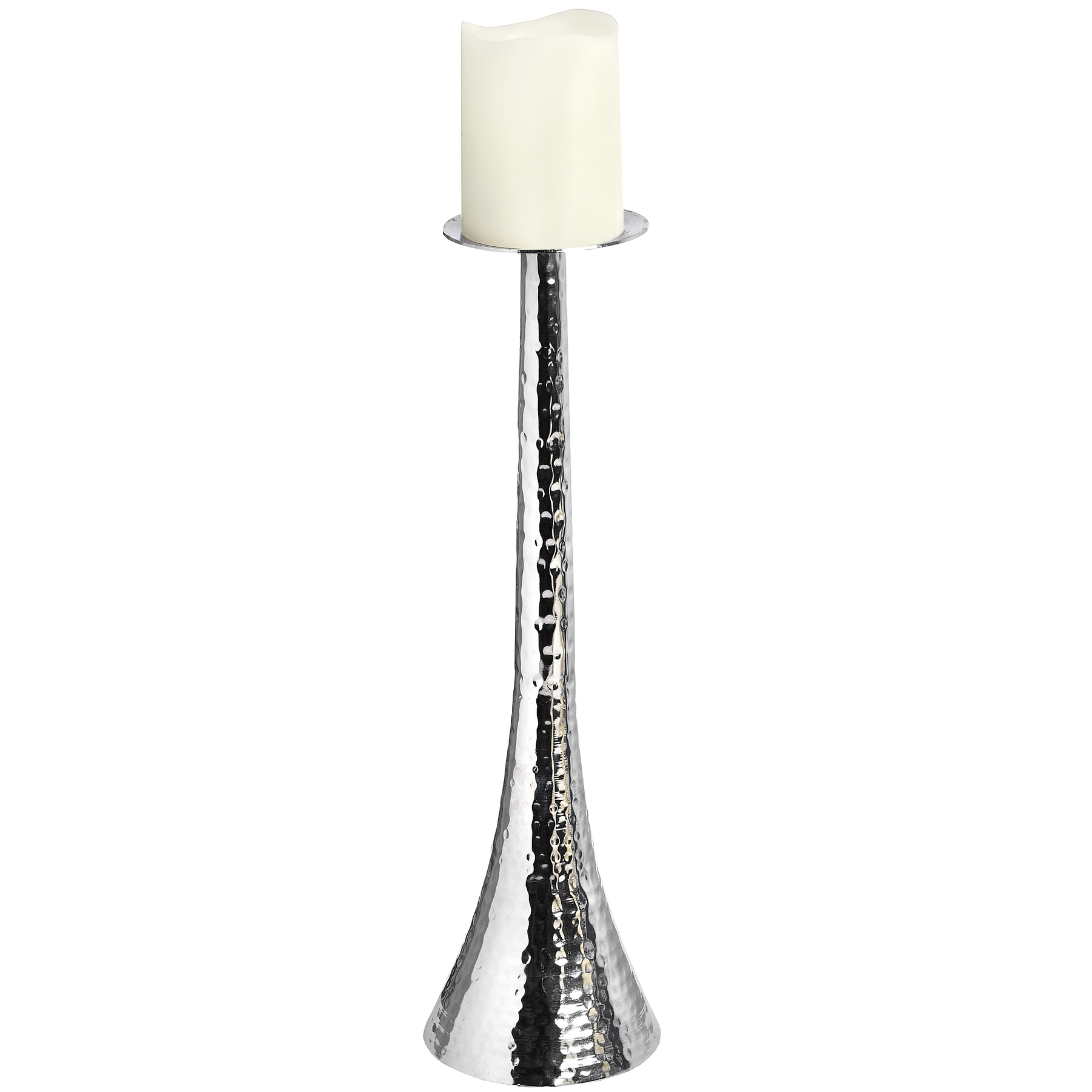 Nickel Candle Pillar Wholesale by Hill Interiors