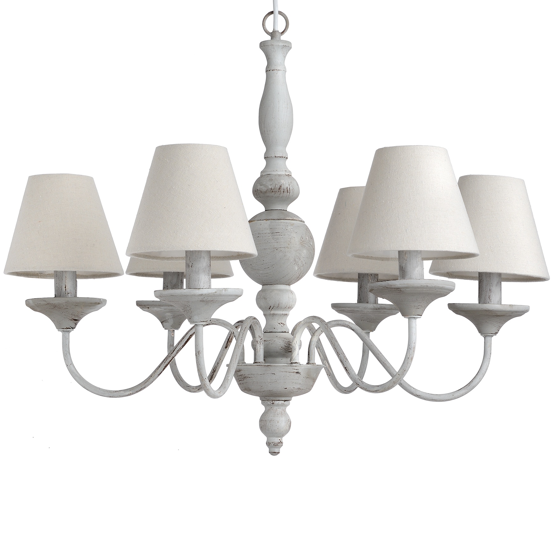 Chandelier With Shades From Hill Interiors