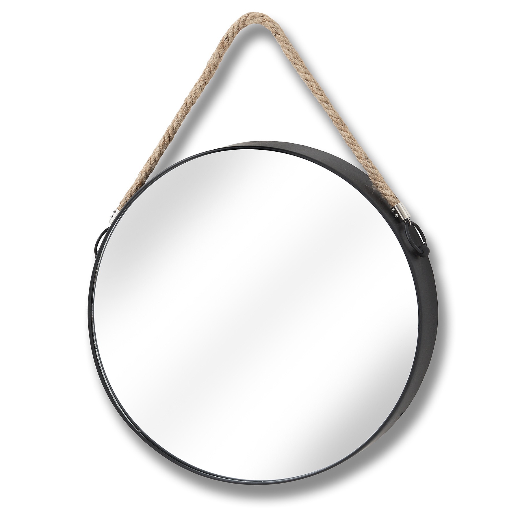 Circular Mirror with Rope Hang From Hill Interiors