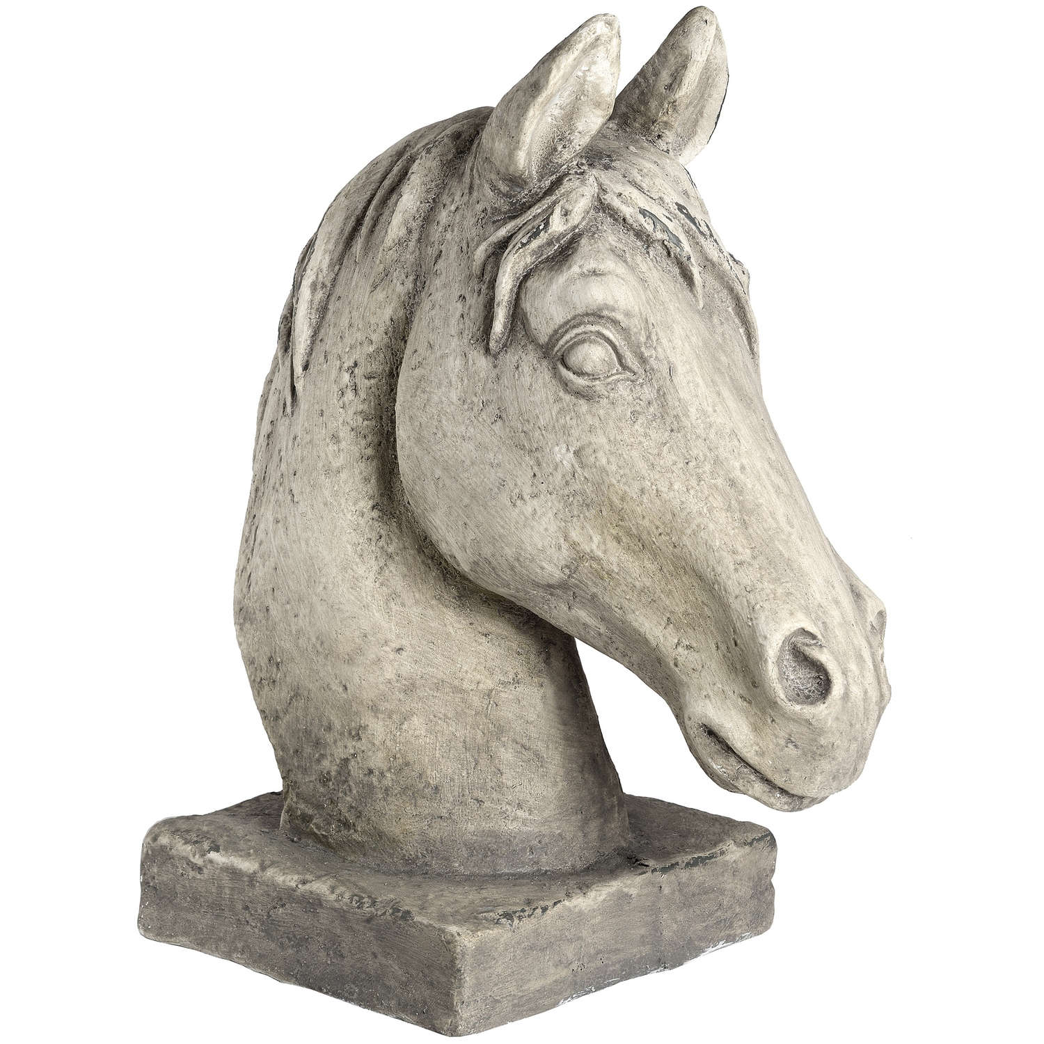 resin horse head statue