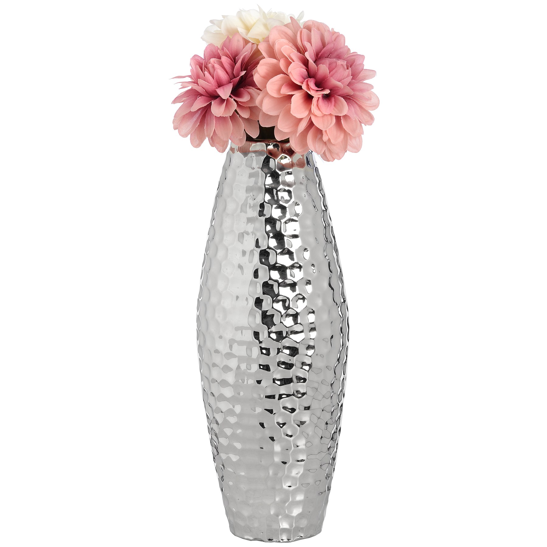 Silver Ceramic Vase From Hill Interiors