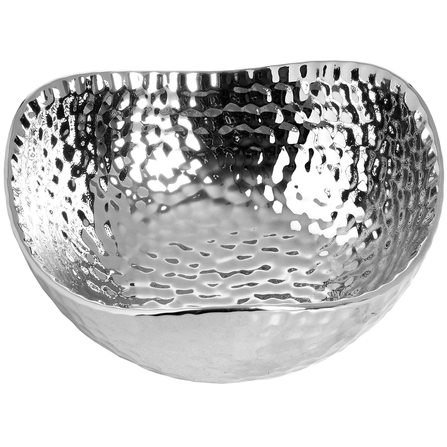 Silver Ceramic Dimple Effect Display Bowl - Small - Image 2