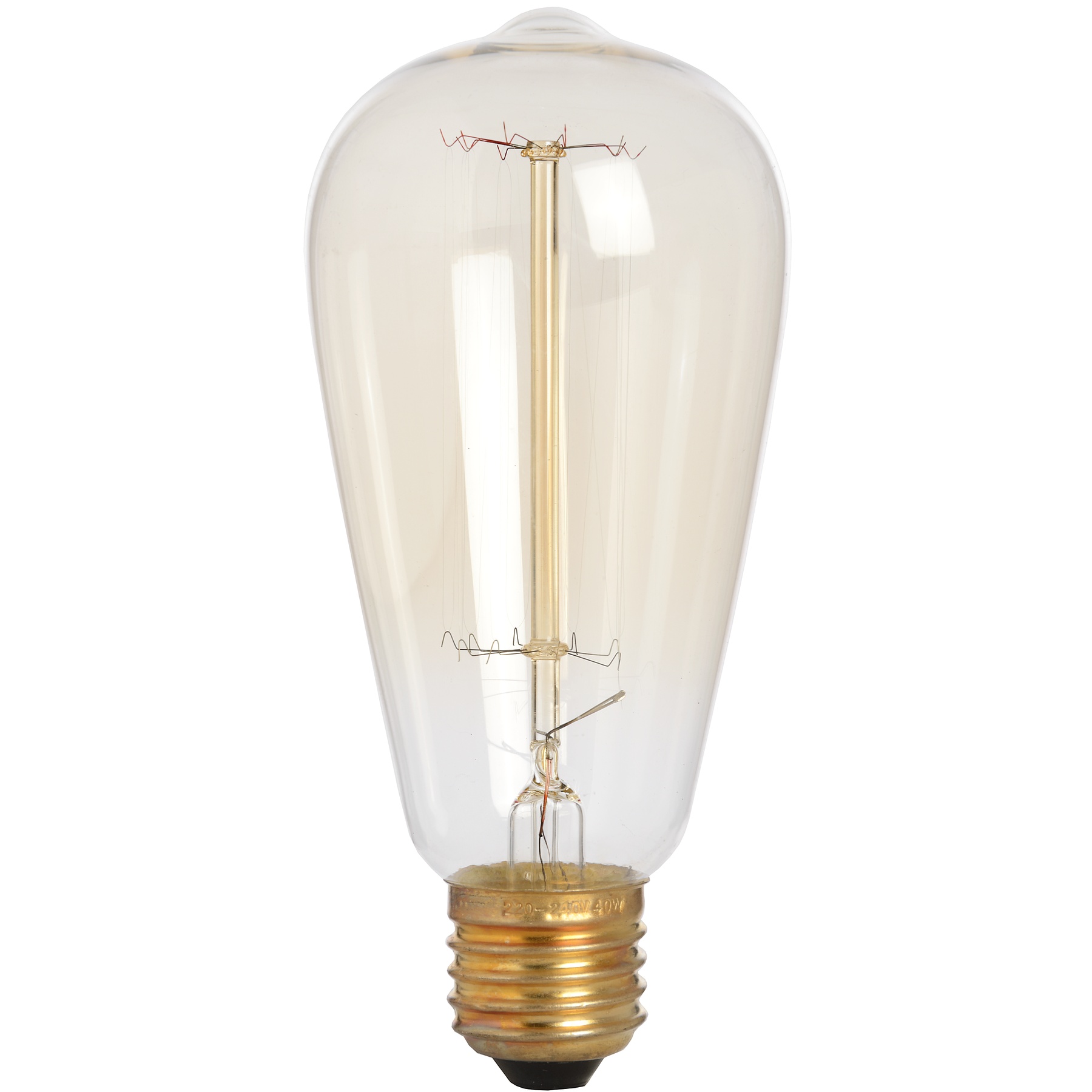 Edison Filament Teardrop Squirrel Cage Bulb - Image 1
