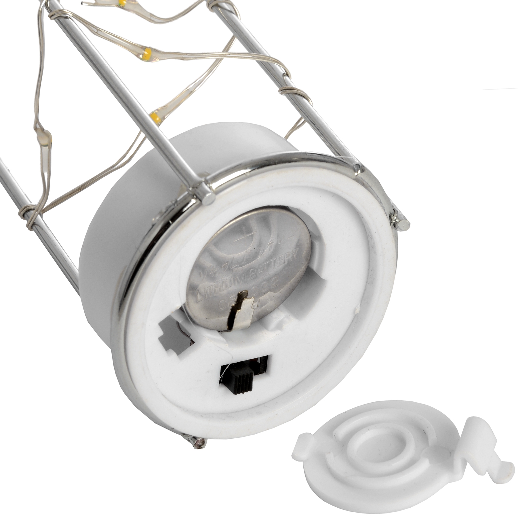 Frosted Glass Lantern with Rope Detail and Interior LED - Image 4