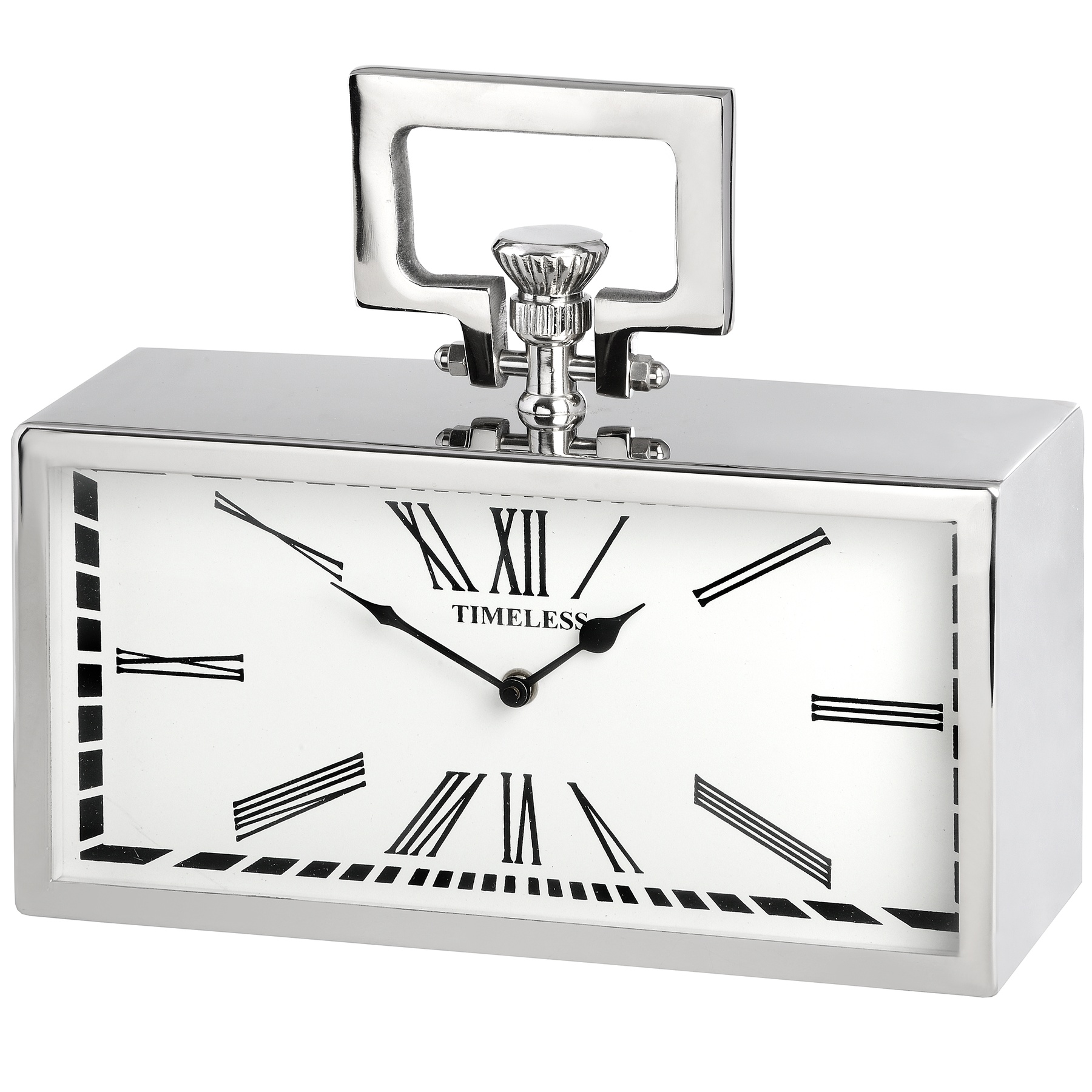 Silver Pocket Watch Clock - Image 1