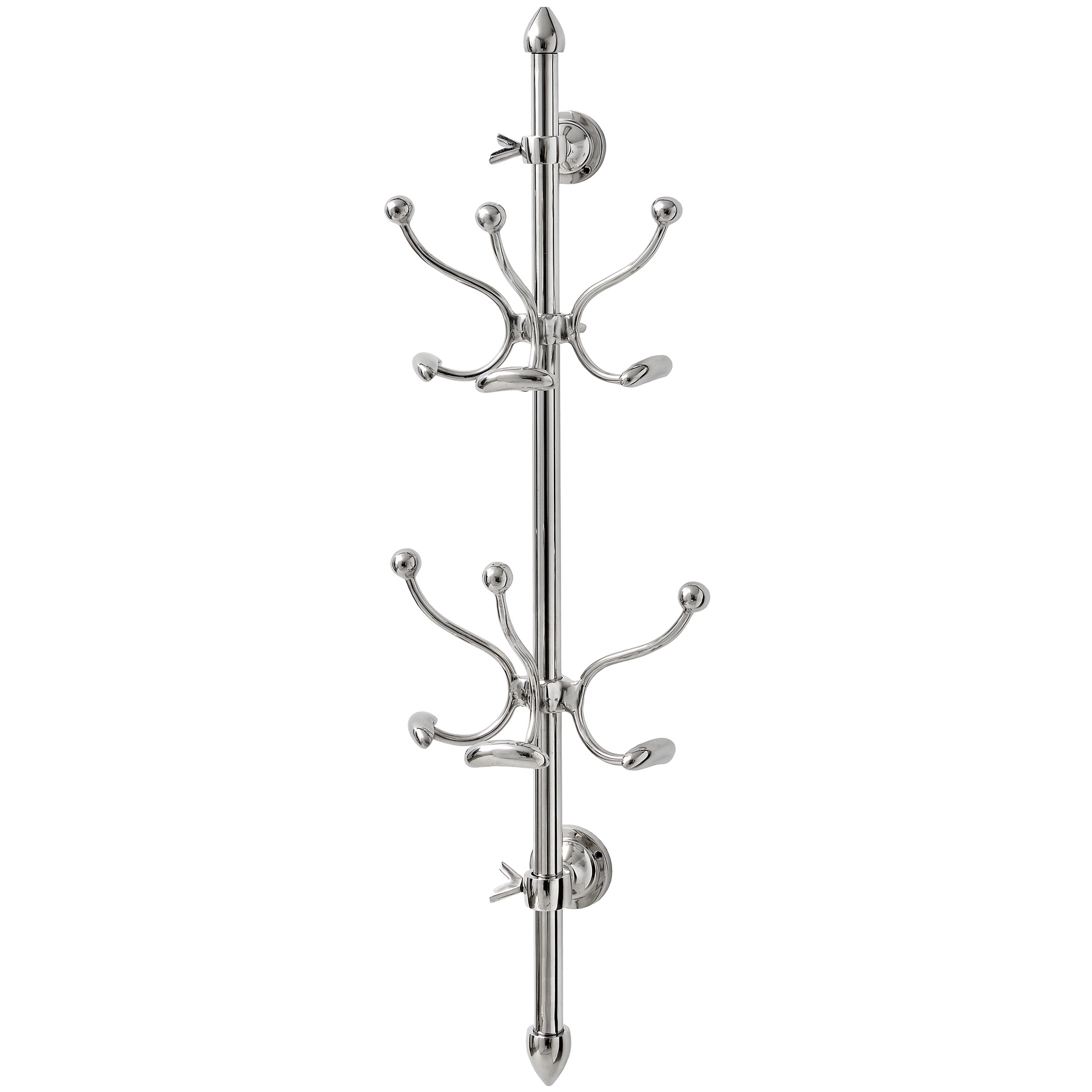 Chrome Wall Mounted Hat And Coat Hanger Wholesale by Hill Interiors