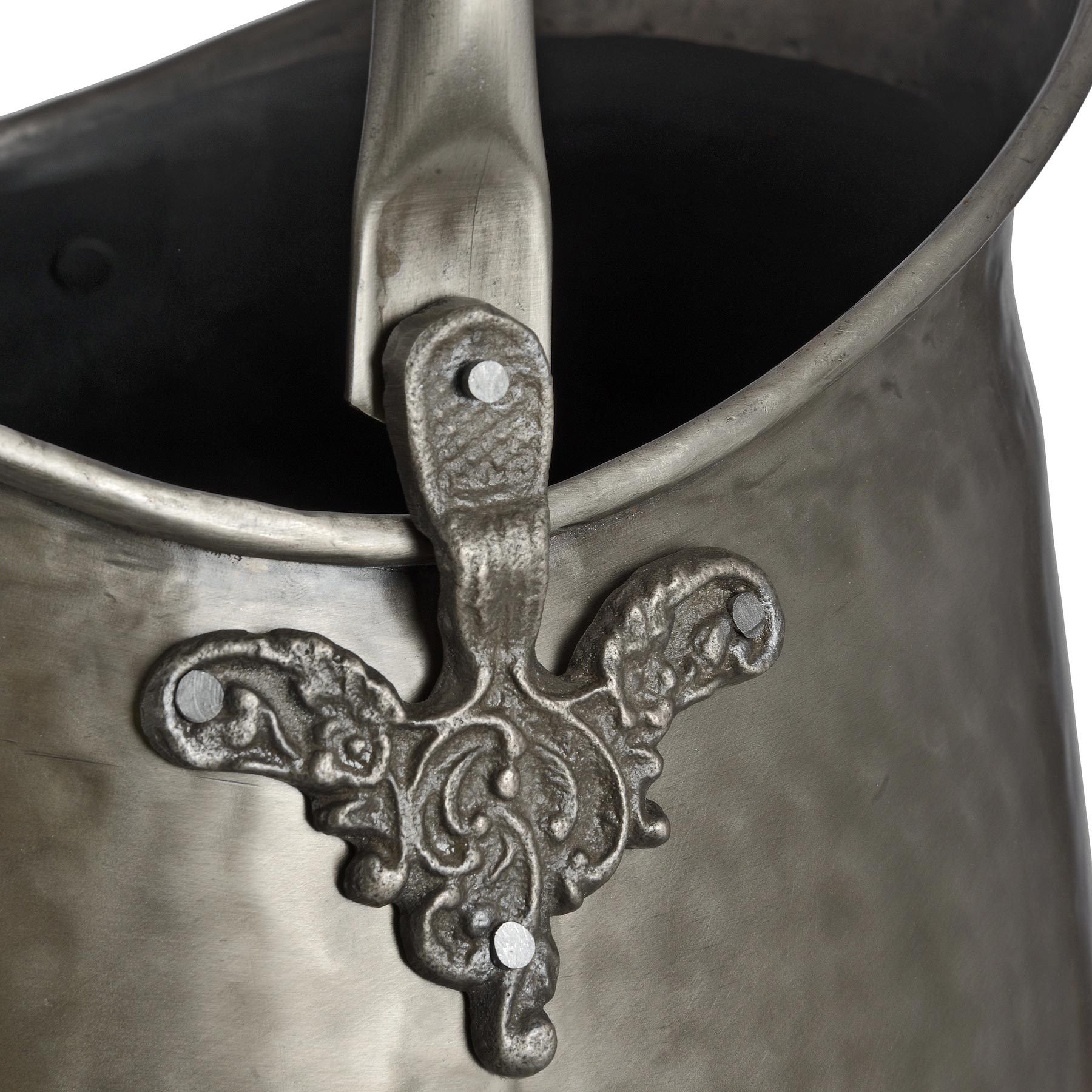 Antique Pewter Coal Bucket - Image 4