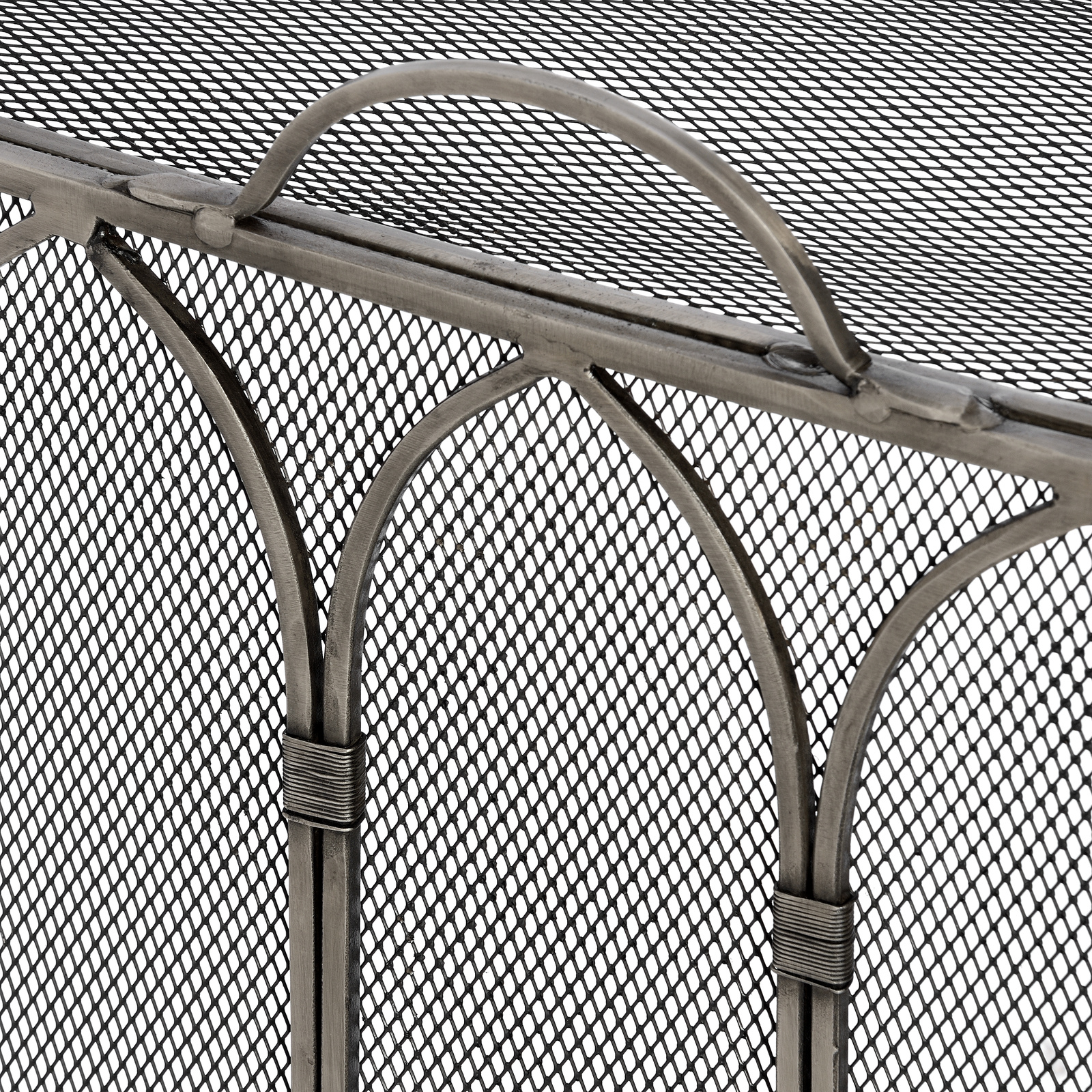 Gothic Antique Pewter Firescreen - Image 3