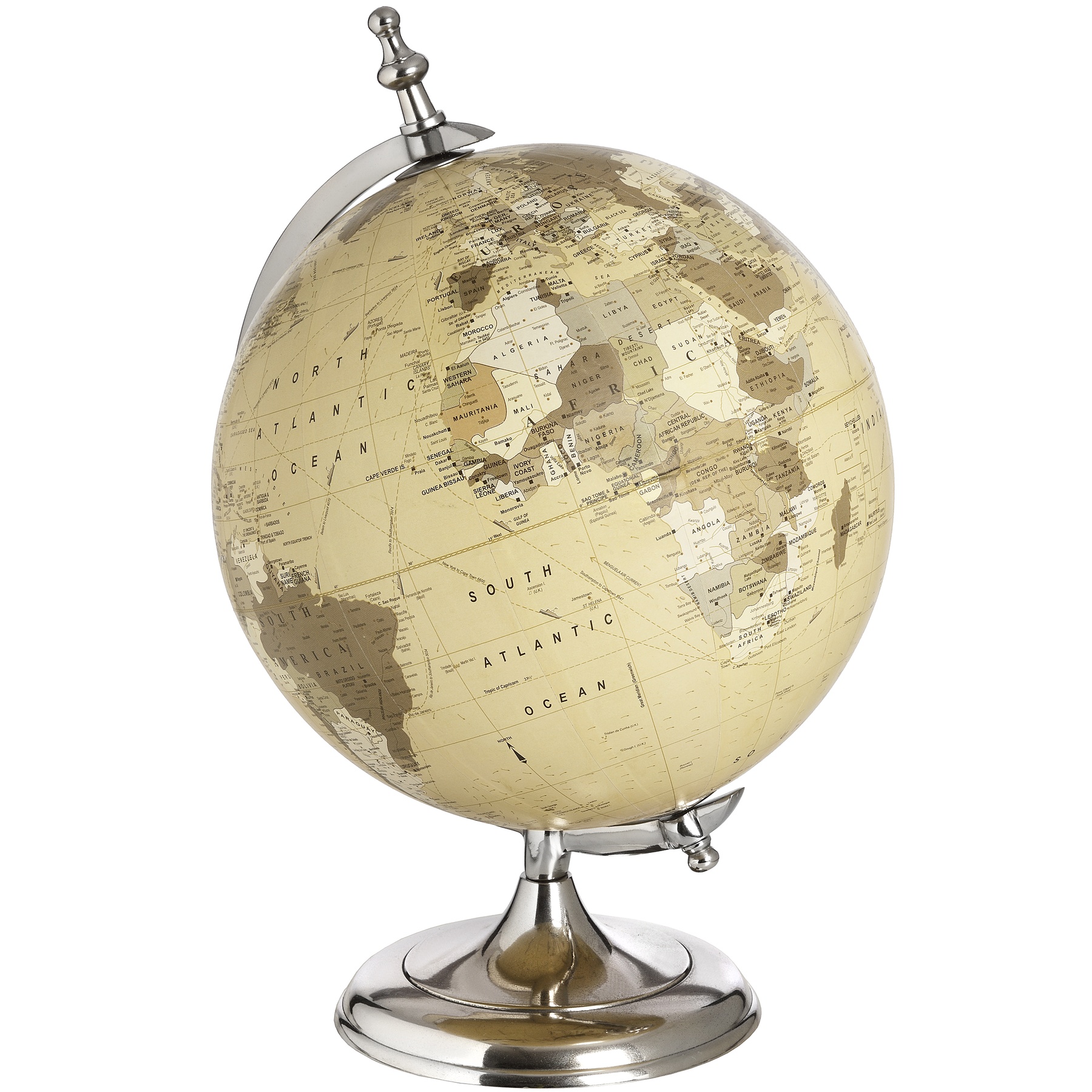 Chrome Desktop Globe - Image 1