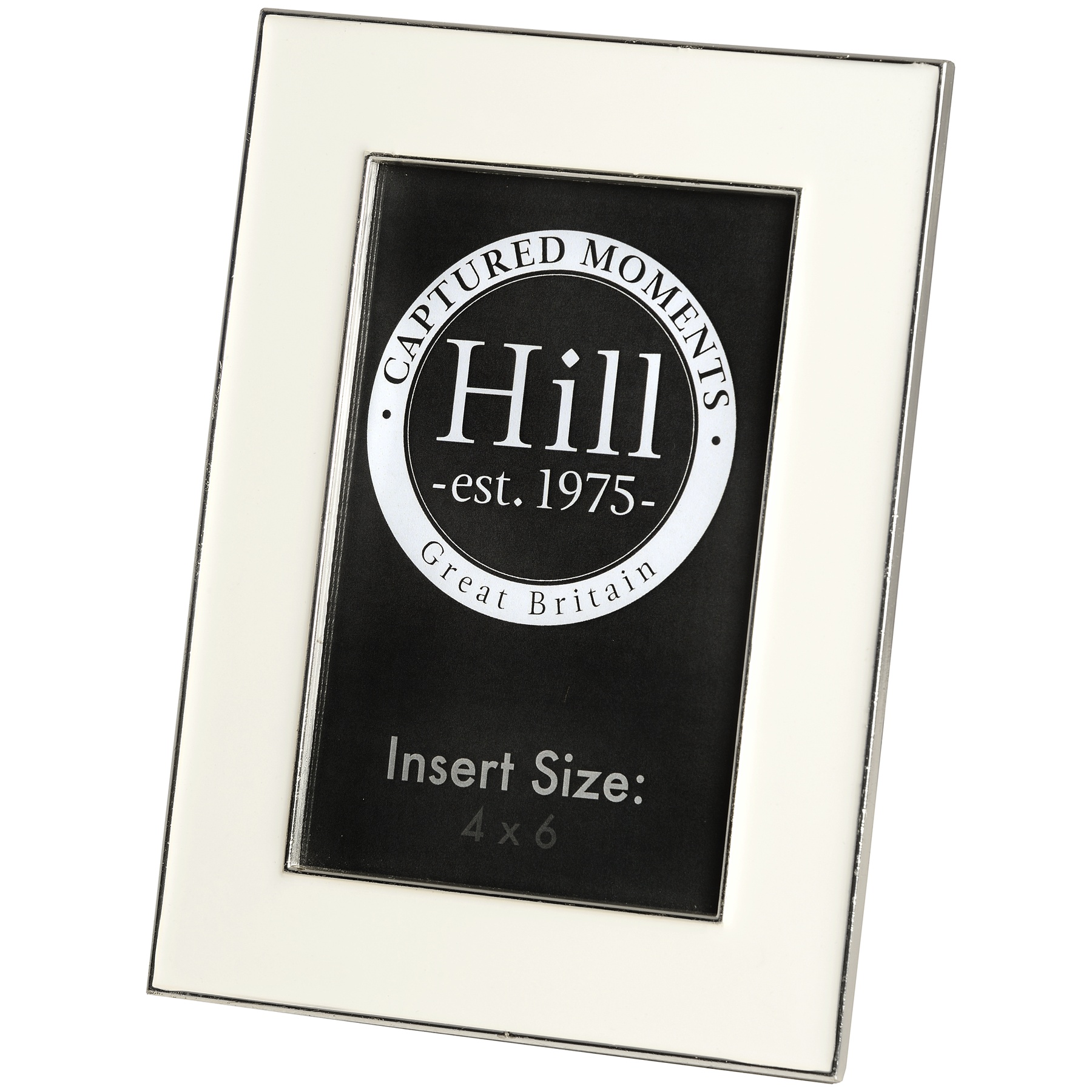 White Ceramic 4x6 Photo Frame From Hill Interiors