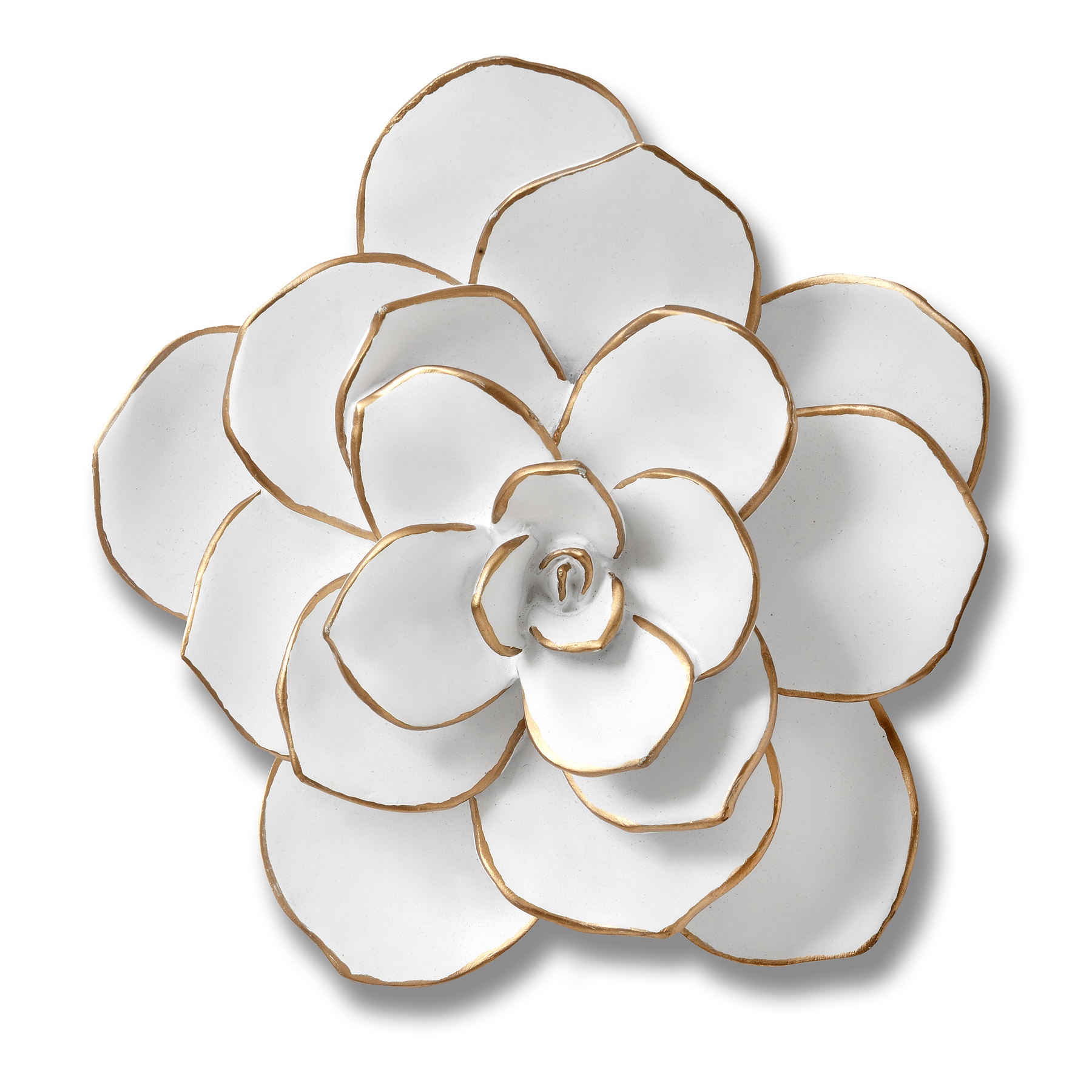 Small Decorative Wall Art Flower In White From Hill Interiors