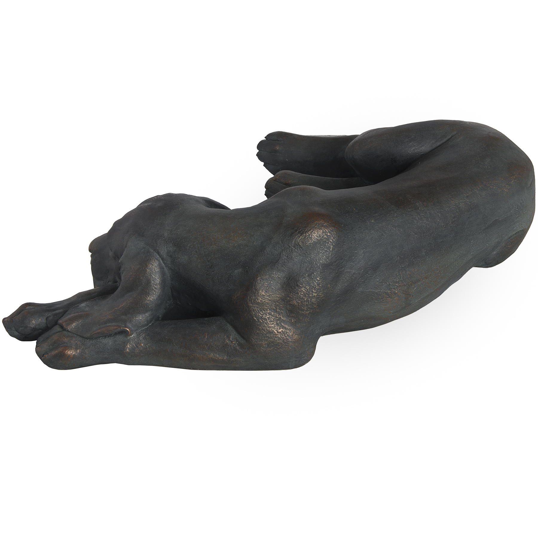 Lazy Spaniel Lying Dog Statue - Image 2