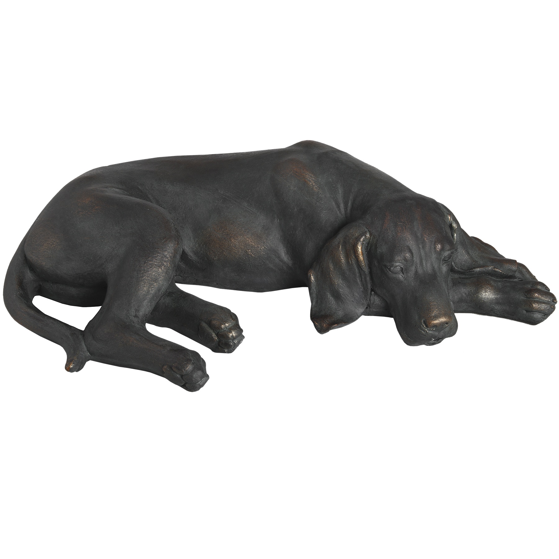 Lazy Spaniel Lying Dog Statue - Image 1