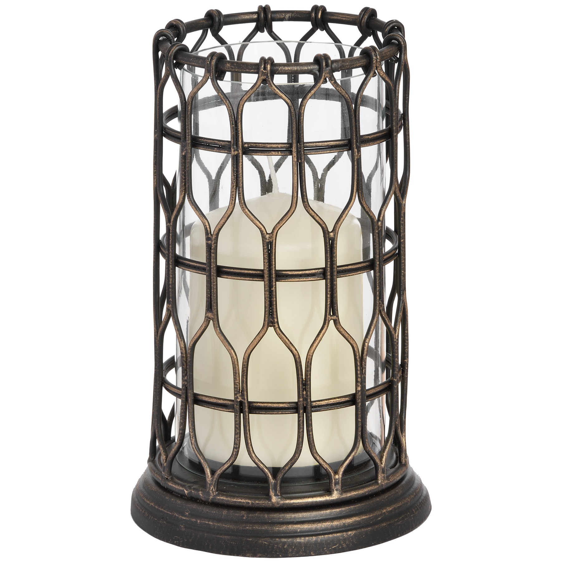 Antique Bronze Medium Decorative Candle Holder From Hill Interiors